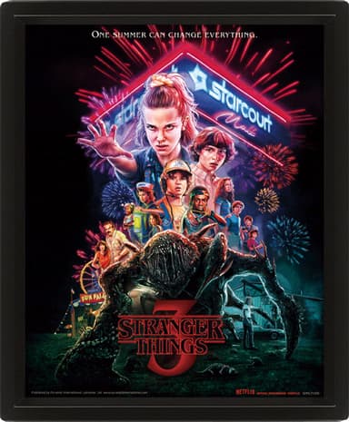 Stranger Things (Summer of 85) 3D lentikulær plakat
