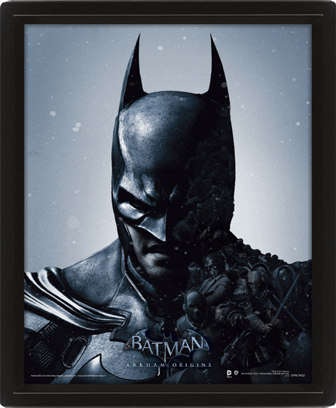 Batman Arkham 3D lentikulær plakat