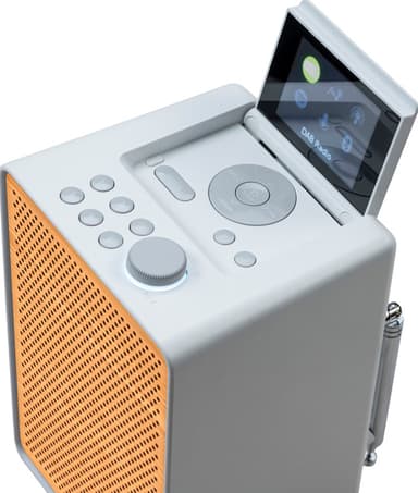 Pure Evoke Spot Wood Edition digitalradio (hvit)