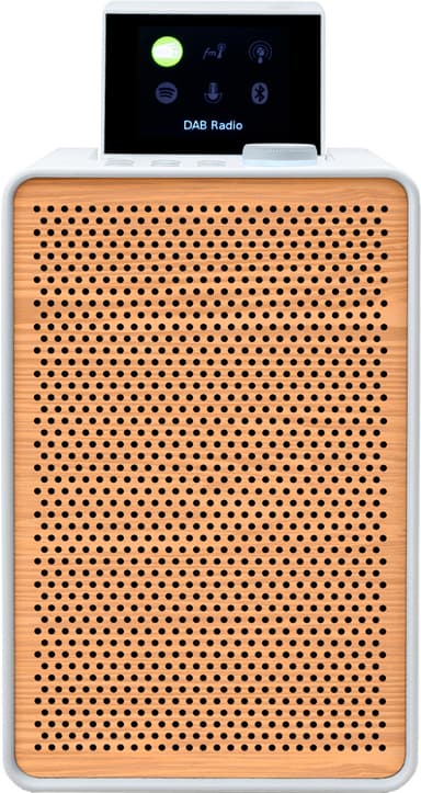 Pure Evoke Spot Wood Edition digitalradio (hvit)