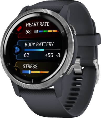 Garmin Venu 2 AMOLED smartklokke (blå)