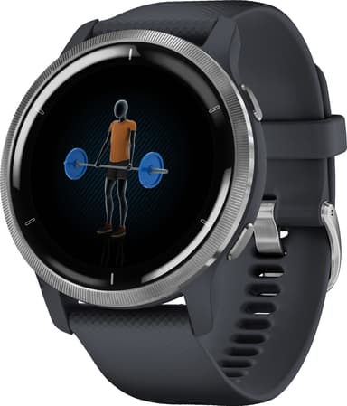 Garmin Venu 2 AMOLED smartklokke (blå)