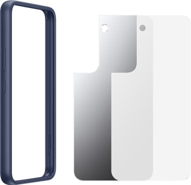 Samsung S22 rammedeksel (hvit)