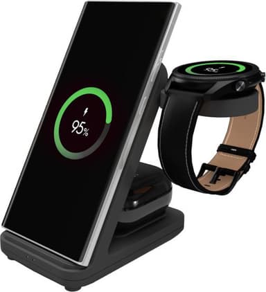 Fixed 3-i-1 Samsung trådløs ladestasjon
