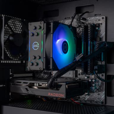 PCSpecialist Core 510 R5-5/16/1000/RX7600 stasjonær gaming-PC