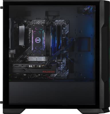PCSpecialist Core 510 R5-5/16/1000/RX7600 stasjonær gaming-PC