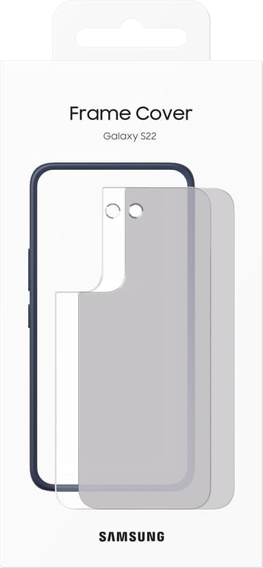 Samsung S22 rammedeksel (hvit)