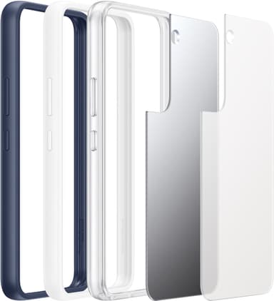 Samsung S22 rammedeksel (hvit)