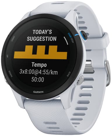 Garmin Forerunner 255 Music sportsklokke (hvit)