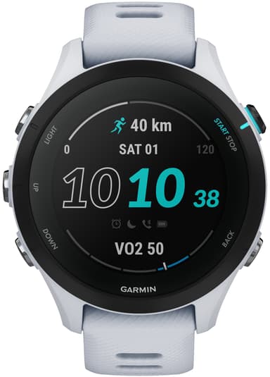 Garmin Forerunner 255S Music sportsklokke (hvit)