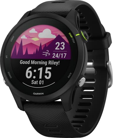 Garmin Forerunner 255 Music sportsklokke (sort)
