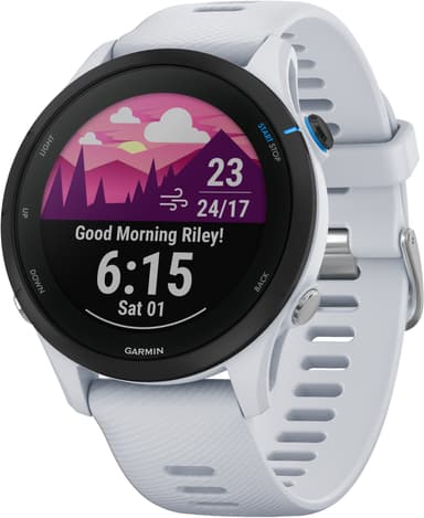 Garmin Forerunner 255 Music sportsklokke (hvit)