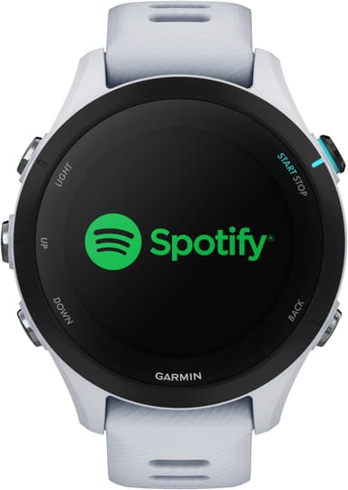 Garmin Forerunner 255S Music sportsklokke (hvit)