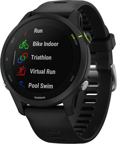 Garmin Forerunner 255 Music sportsklokke (sort)