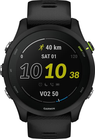 Garmin Forerunner 255 Music sportsklokke (sort)