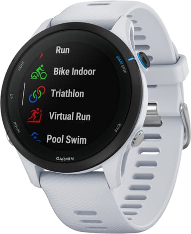 Garmin Forerunner 255 Music sportsklokke (hvit)