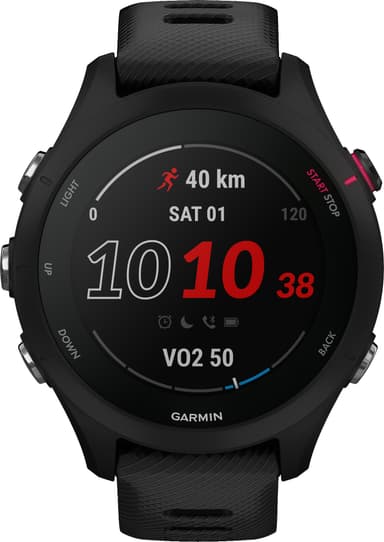 Garmin Forerunner 255S Music sportsklokke (sort)
