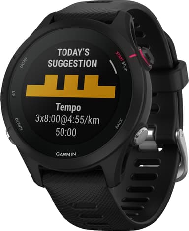 Garmin Forerunner 255S Music sportsklokke (sort)