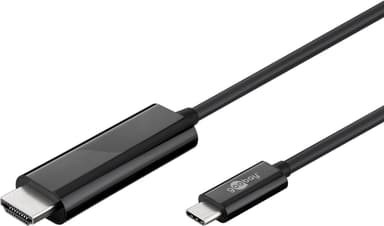 USB-C™-HDMI-adapterkabel 4k   60 Hz, 1,80 m, svart