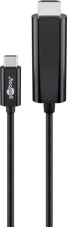 USB-C™-HDMI-adapterkabel 4k   60 Hz, 1,80 m, svart