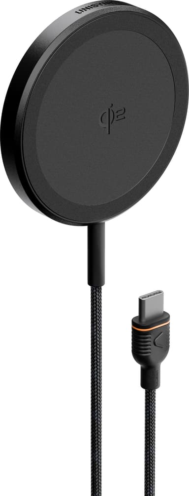 Unisynk Qi2 15 W trådløs lader (sort)
