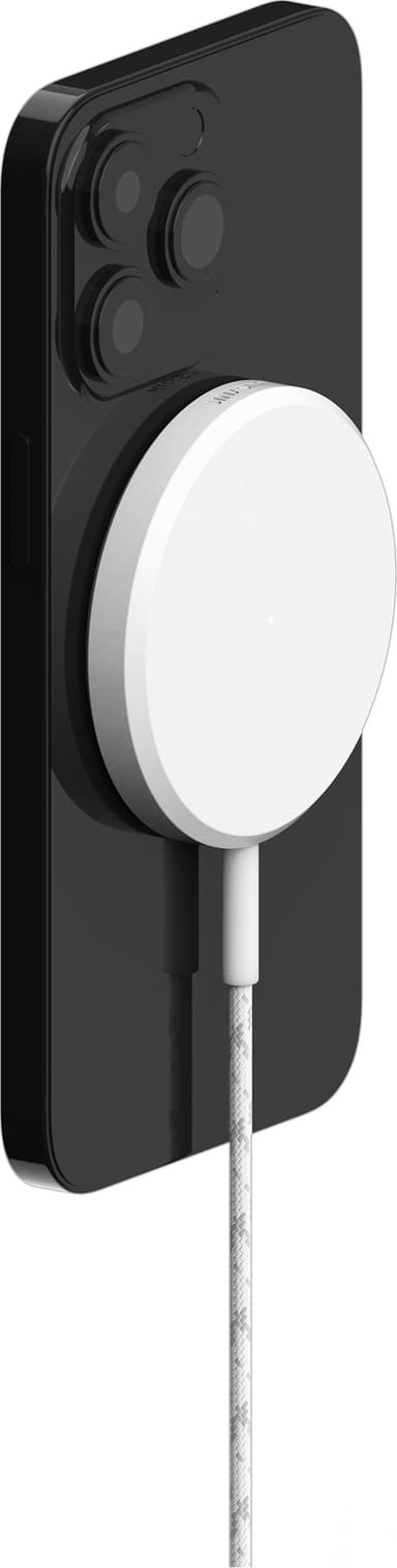 Unisynk Qi2 15 W trådløs lader (hvit)