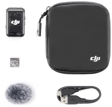 DJI Mic 2 trådløs mikrofonmottaker (sort)