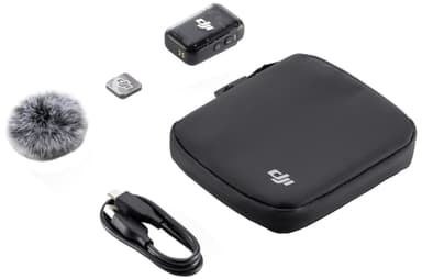 DJI Mic 2 trådløs mikrofonmottaker (sort)
