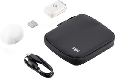 DJI Mic 2 trådløs mikrofonmottaker (hvit)