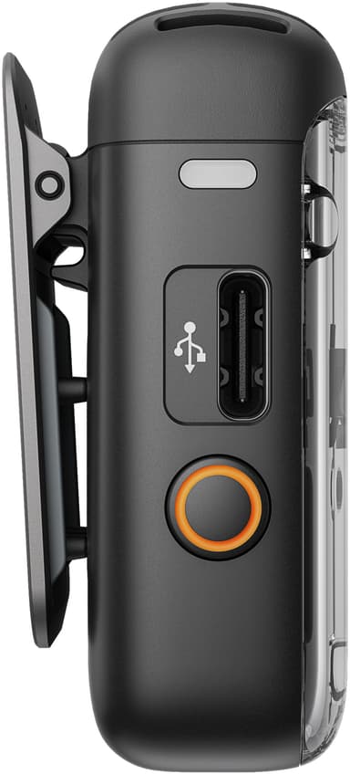 DJI Mic 2 trådløs mikrofonmottaker (sort)