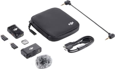 DJI Mic 2 trådløst videomikrofonsett (sort)