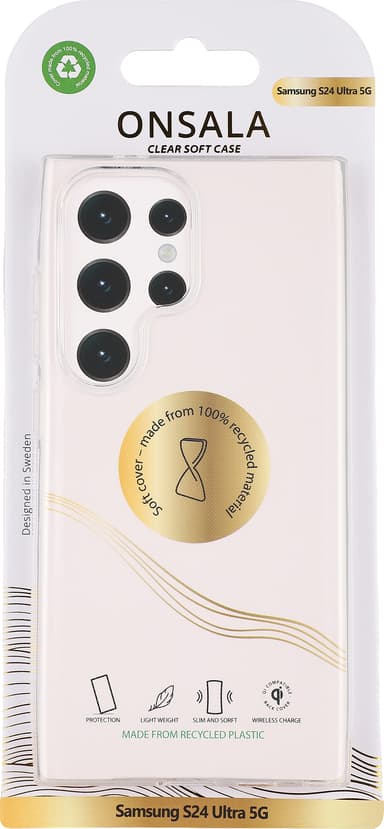 Onsala Samsung Galaxy S24 Ultra deksel (gjennomsiktig)