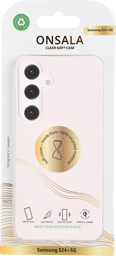 Onsala Samsung Galaxy S24 Plus deksel (gjennomsiktig)