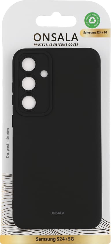 Onsala Samsung Galaxy S24 Plus Silicone deksel (sort)