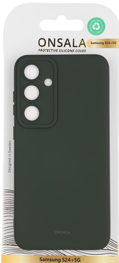 Onsala Samsung Galaxy S24+ Silicone deksel (grønn)