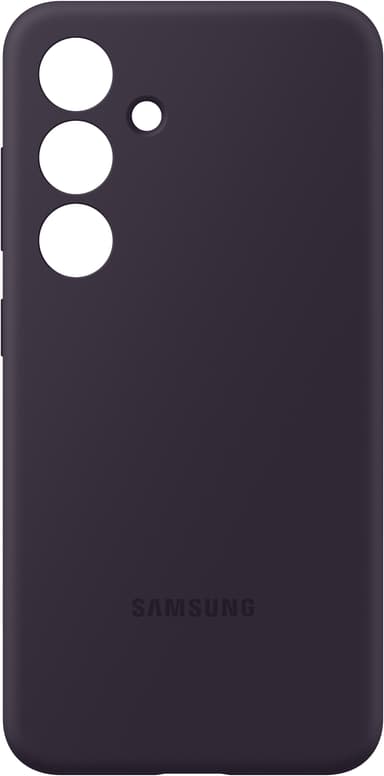 Samsung Galaxy S24 silikondeksel (mørk fiolett)