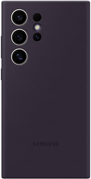 Samsung Galaxy S24 Ultra silikondeksel (mørk fiolett)