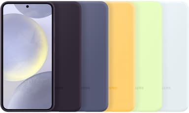 Samsung Galaxy S24 silikondeksel (mørk fiolett)