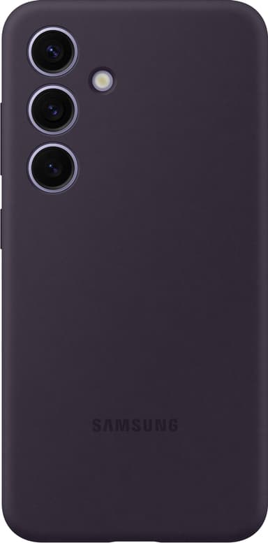 Samsung Galaxy S24 silikondeksel (mørk fiolett)