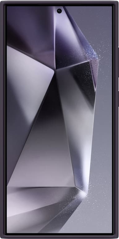 Samsung Galaxy S24 Ultra silikondeksel (mørk fiolett)