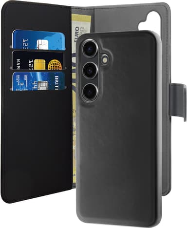 Puro 2in1 Samsung Galaxy S24 Plus lommebokdeksel (sort)