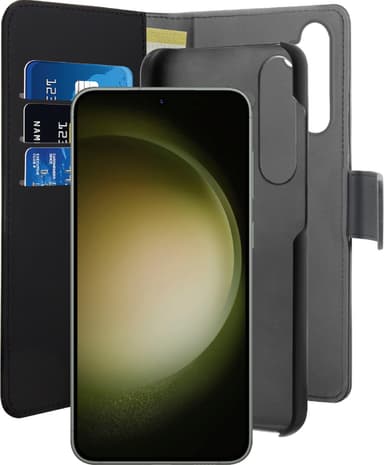 Puro 2in1 Samsung Galaxy S24 Plus lommebokdeksel (sort)