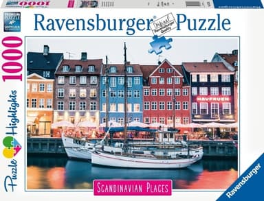 Ravensburger Copenhagen Danmark pussel, 1000 bitar