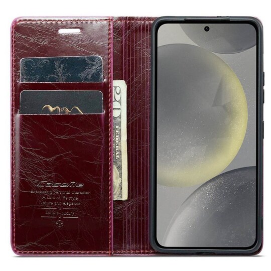 CaseMe Lommebok 2-kort Samsung Galaxy S24 Plus - Burgunder
