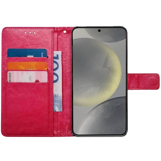 Lommebokdeksel 3-kort Samsung Galaxy S24 - Rosa