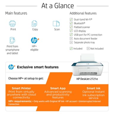 HP+ Deskjet 2721e AIO inkjet printer