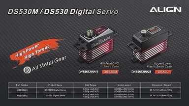 Align DS530M HV Digital Servo - 9.0kg - 29gram