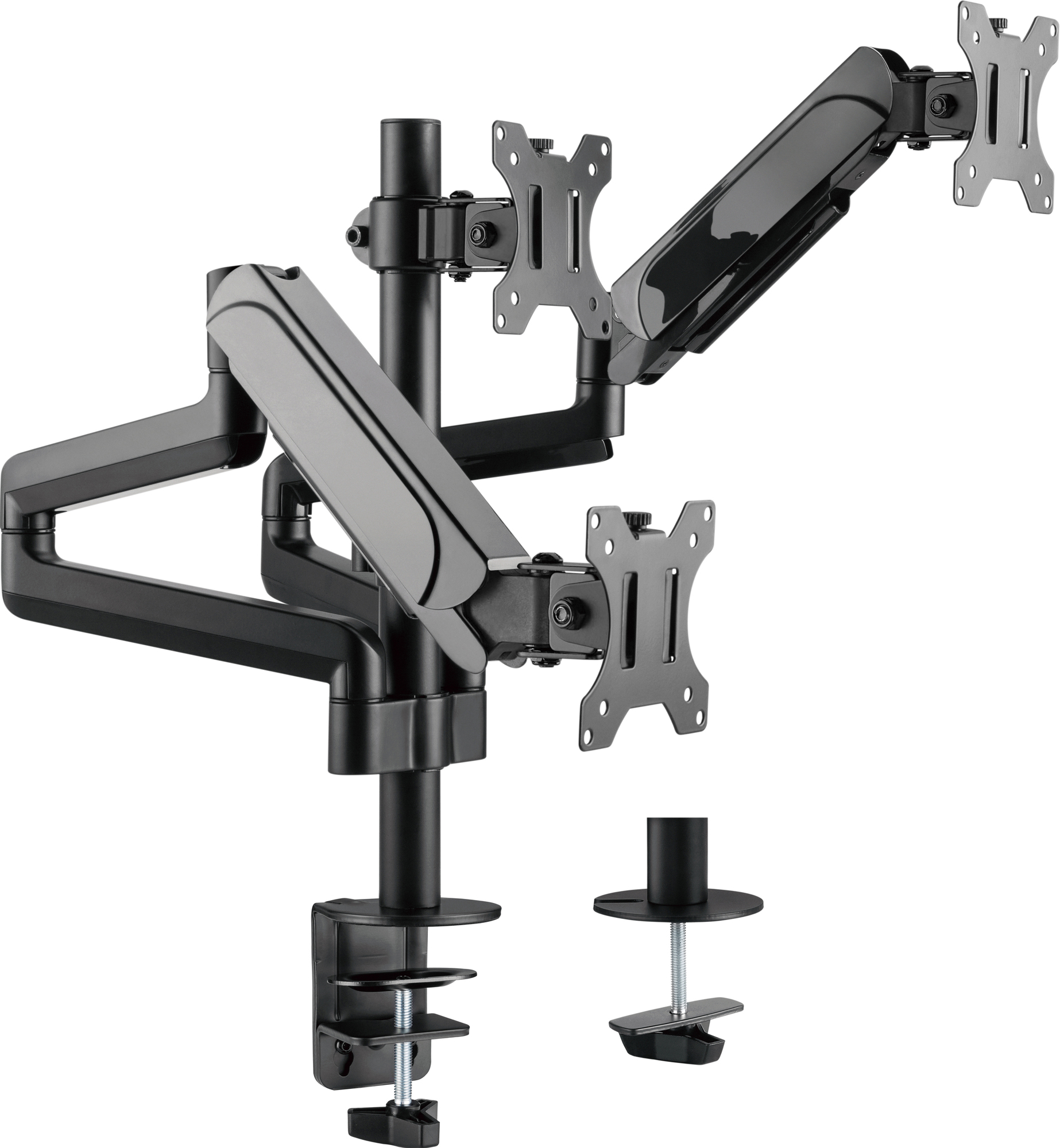Essentials Triple Spring skjermarm (sort)