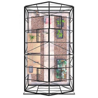 Lykke Drivhus Hybrid 11,3m2, sort