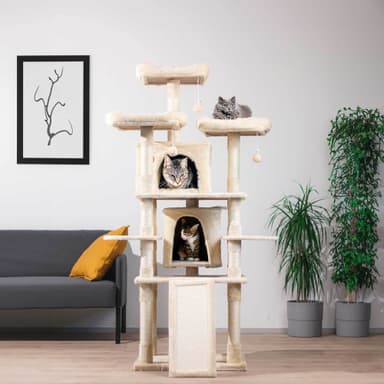 Trekker Kattestativ Tårn 170cm, Beige